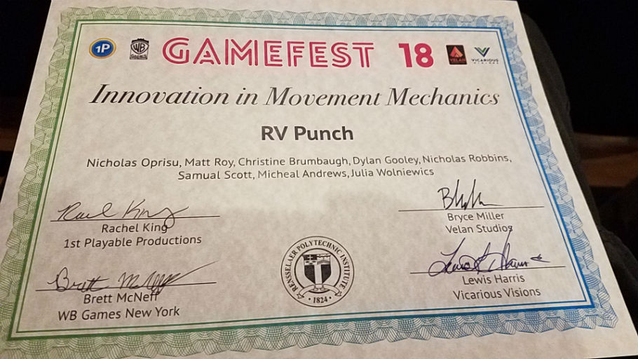 Gamesfest Award